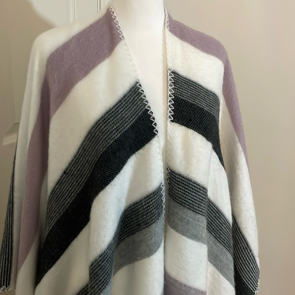 Anne Taylor Loft Striped Shawl